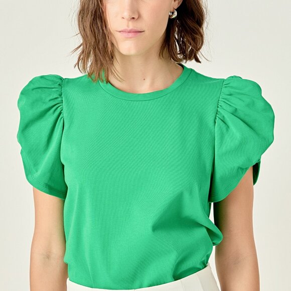 NWT English Factory Ruched Tee - Picture 1 of 3